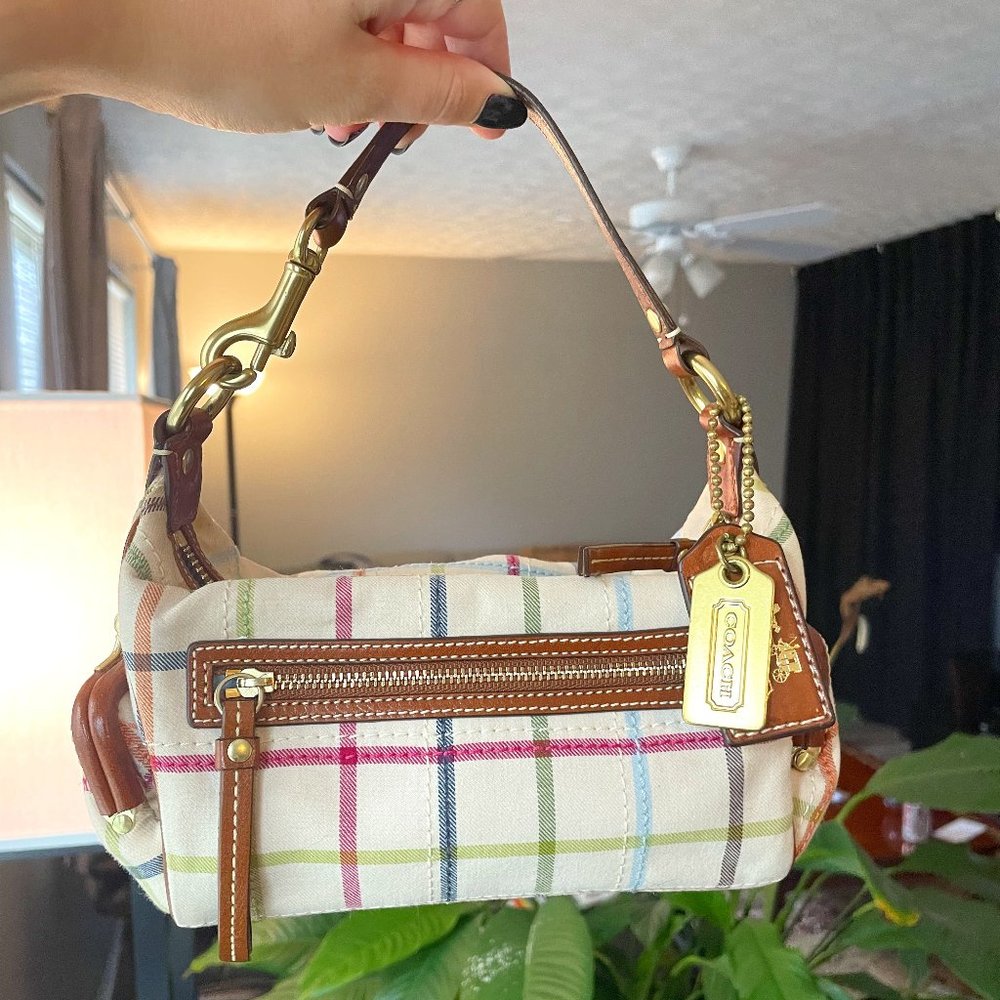 Plaid Coach Bag